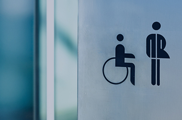 Piktogramm für barrierefreie Sanitäranlagen