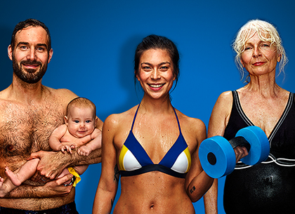 Kursangebote für alle Generationen im Schwimmbad